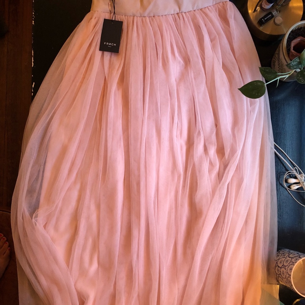 FRNCH Paris brand floor length tulle skirt.